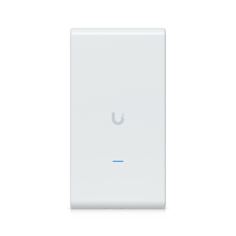 Ubiquiti U6-Mesh. 2.4 GHz, 5 GHz, Rată maximă transfer de date: 4800 Mbit/s. Algoritmi de securitate: WPA, WPA-Enterprise, WPA-PSK, WPA2, WPA3. Viteză transfer de date Ethernet LAN: 1000 Mbit/s. Power over Ethernet (PoE) Suport. Consum de energie (max): 11,4 W, alb