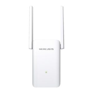 AX3000 Wi-Fi Range Extender SPEED: 574 Mbps at 2.4 GHz + 2402 Mbps at 5 GHz SPEC: 2× Fixed External Antennas, 1× Gigabit Port, Wall Plugged, 1024 QAM, OFDMA FEATURE: MERCUSYS APP, WPS/Reset Button, Signal Indicator, Range Extender/Access Point mode, Adaptive Path Selection, Access Control