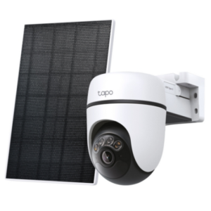 Solar-Powered Pan/Tilt Security Camera Kit SPEC:3K 5MP (2880×1620), 2.4 GHz, 6700mAh rechargeable lithium-ion battery, Solar panel (5.2V, 2.5W) FEATURE: Pan/Tilt, Non-Stop Power, Smart Detection and Notifications (motion, people, pets, cars),AI Tracking, Color Night Vision, Sound and Light Alarm