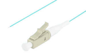 Pigtail fibră MM LC/UPC OM3 easy-strip 50/125 2 m aqua