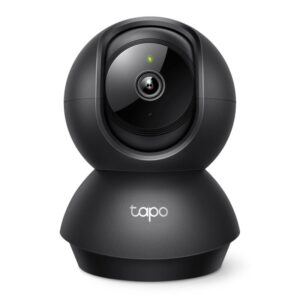 Pan/Tilt Home Security Wi-Fi Camera SPEC:2K (2304x1296), 2.4 GHz, Horizontal 360º FEATURE: Pan/Tilt, Smart Detection and Notifications (motion, people, baby crying), Motion Tracking, Sound and Light Alarm, Remote Control, Two-Way Audio, Voice Control (Works with Google Assistant and Alexa), Local