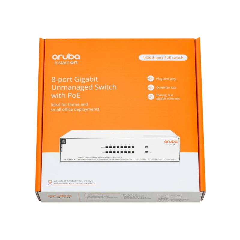 HPE Networking Instant On Switch 8p Gigabit CL4 PoE 64W 1430 - imagine 2