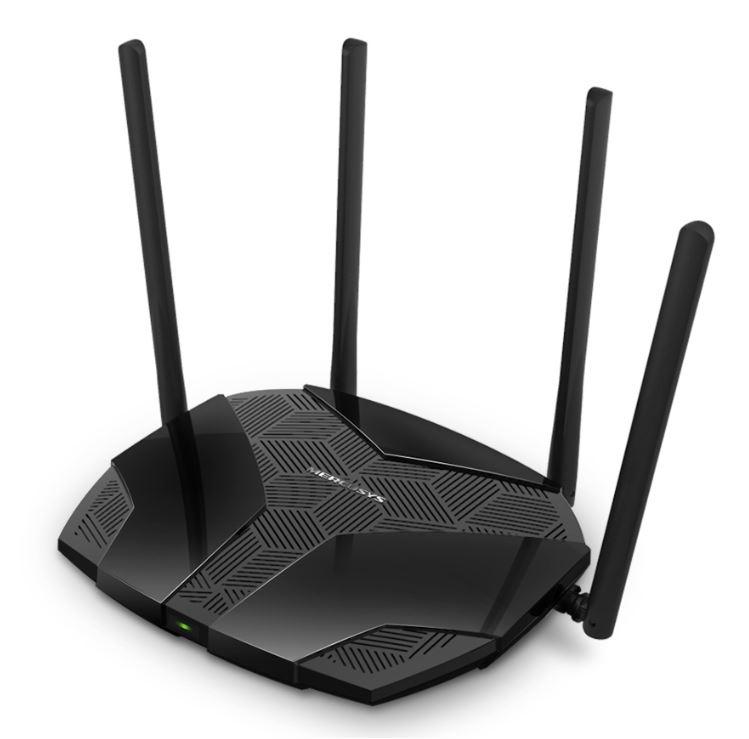 Mercusys MR60X Dual-Band WiFi 6 Router (AX15000), Standarde wireless: Wi-Fi 802.11ax / ac / a / b / g / n, Viteza wireless: 1201 Mbps (5 GHz) + 300 Mbps (2.4 GHz), Interfata: 1 × Port WAN Gigabit + 3 porturi Gigabit LAN, 4 x Antene externe de 5dBi. - imagine 3