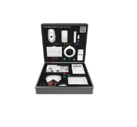 Valiza demo AX HYBRID PRO contine: ● DS-PA502-128 × 1 ● DS-PK501LTM-HWE × 1 ● DS-PM501Z8T4 × 1 ● DS-PR501-HWE × 1 ● DS-PD501PC12 × 1 ● DS-PDMC-EG2-WE(B) × 1 ● DS-PD701DT18AM × 1 ● DS-PS1-R × 1 ● DS-PKF1-WE(B) *1 ● DS-PT-M1 *2 ● DS-2CD3956G2-IS(1.05mm) × 1