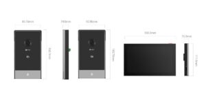 KIT VIDEOINTERFON SMART HOME 2MP Monitor color 7" touch Smart RFID Unlock Supports Dual-Band Wi-Fi 6 (2.4 / 5 GHz) Two-Way Talk Supports MicroSD Card (Up to 512 GB)