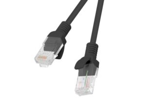 Patch cord Cat.6 UTP 10 m negru, Fluke Passed