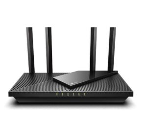 TP-Link Wireless Router, ARCHER AX55 ;WI-FI 6 ,dual band AX3000 5 GHz: 2402 Mbps (802.11ax), 2.4 GHz: 574 Mbps(802.11ax), Standard and Protocol: IEEE 802.11ax/ac/n/a 5 GHz, IEEE 802.11ax/n/b/g 2.4 GHz4 x Antene Externe fixe, 1× Port WAN/LAN Gigabit, 4× Porturi LAN Gigabit, 1× Port USB 3.0.