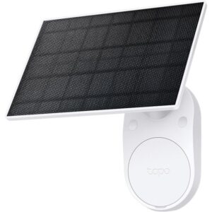 Tapo Solar Panel SPEC: 5.2V 2.5W FEATURE: Type-C Charging Port, Non-Stop Power,  Flexible Solar Installation, Works with Tapo Battery Camera, 4m Charging Cable(Total), Weatherproof (IP65)