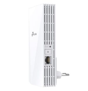 Alternative view of TP-link AX3000 Wi-Fi Mesh Range Extender, RE700X, 1 Port Ethernet Gigabit, 2 Antene interne, Standarde Wireless, IEEE 802.11a/n/ac/ax 5GHz, IEEE 802.11b/g/n/ax 2.4GHz, frecventa 2.4, 5 Ghz, 574 Mbps at 2.4GHz, 2402 Mbps at 5GHz.