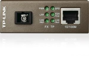 Alternative view of "Omada 10/100 Mbps RJ45 to 100 Mbps Single-mode SC WDM Bi-Directional Fiber Converter PORT: 1× 100Mbps SC Port, 1× 10/100M RJ45 Port (Auto MDI/MDIX) SPEC: Full-duplex, Tx:1310 nm, Rx:1550 nm, Up to 20 km, Chassis TL-MC1400 rack-mountable"