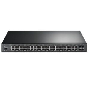 "JetStream™ 48-Port Gigabit and 4-Port 10GE SFP+ L2+ Managed Switch with 48-Port PoE+ PORT