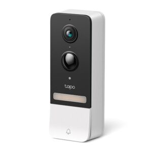 Alternative view of TP-Link Sonerie video smart TAPO D230S1, Senzor: 1/2.7“, Lentile F/NO: 2.1, IR pana la 7m, Rezistenta la ap: IP64, Unghi vizualizare: 160° pe diagonală, Rezolutie: 2K 5MP (2560 × 1920px), Compresie video: H.264, Microfon și difuzor încorporate, Standarde și Protocoale: IEEE 802.11b/g/n, 2.4 GHz