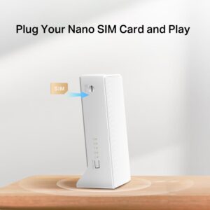 Alternative view of Mercusys wireless router 300Mbps 4G LTE MB110-4G