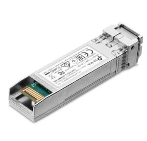 Alternative view of "10Gbase-SR SFP+ LC Transceiver SPEC: 850nm Multi-mode, LC Duplex Connector, Up to 300m Distance"