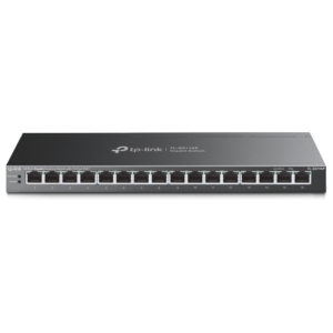 "16-Port Gigabit Desktop Switch with 16-Port PoE+ PORT: 16× Gigabit PoE+ Ports SPEC: 802.3at/af, 120 W PoE Power, Desktop Steel Case FEATURE: Extend Mode for 250m PoE Transmitting, Priority Mode for Port1-4, Isolation Mode, PoE Auto Recovery, Plug and Play"