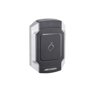 Cititor de card Mifare, DS-K1104M; Reads Mifare 1 card, Supports RS485 and Wiegand(W26/W34) protocol; Tamper-proof alarm, Dust-proof, IP65, Vandal Proof, IK10, Applied for 86 and 120 Gang Box;