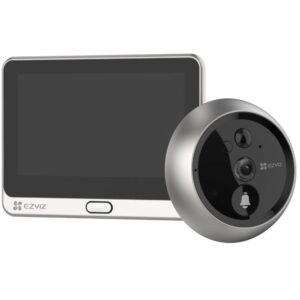 Vizor Wireless EZVIZ,CS-DP2C-A0-6E2WPFBS;1/3" Progressive Scan CMOS, 2.0 mm @ F2.2, visual angle (diagonal):155°,ICR infrared filter,Max. 5 m, 1080p / 2MP, 15fps, PIR angle 110°, Max. 5m (20 ft), MicroSD card(max. 256 GB), Built-in high sensitivity microphone,Built-in high-power speaker,PIR motion