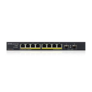 Alternative view of ZYXEL GS1100-10HP 10PORT GBE POE SWITCH