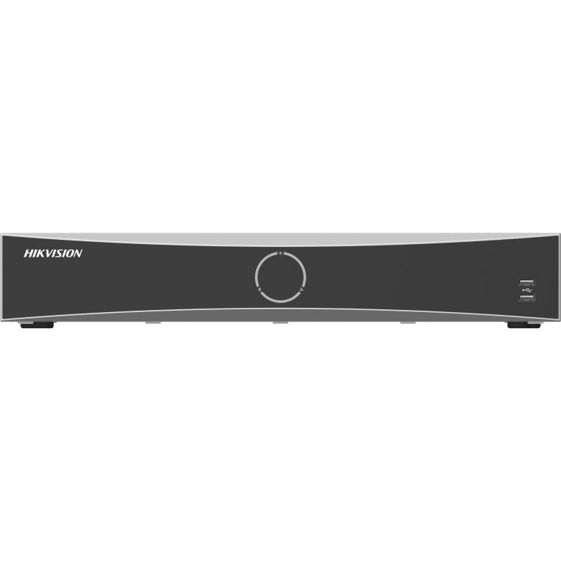 NVR Hikvision 32 canale DS-7732NXI-K4/16P(D)/ALM16+9, 2-ch@12 MP or 4- ch@8 MP or 8-ch@4 MP or 16-ch@1080p, H.265+/H.265/H.264+/H.264, iesiri: HDMI/VGA, contine 4 intrari si 1 iesire de alarma, 4 SATA max 16TB, alimentare: 100 to 240 VAC, 50 to 60Hz, dimensiuni: 445 × 400 × 75 mm, greutate: 5kg.
