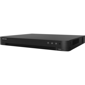 DVR Hikvision 4 canale IDS-7204HUHI-M2/XT H.265 Pro+/H.265 Pro/H.265/H.264+/H.264 video compression, BNC interface (1.0 Vp-p, 75 Ω), supporting coaxitron connection, up to 8-ch IP camera inputs (up to 8MP), 2 x SATA, dimensiuni: 384 × 313 × 52 mm, greutate: 1.16kg.