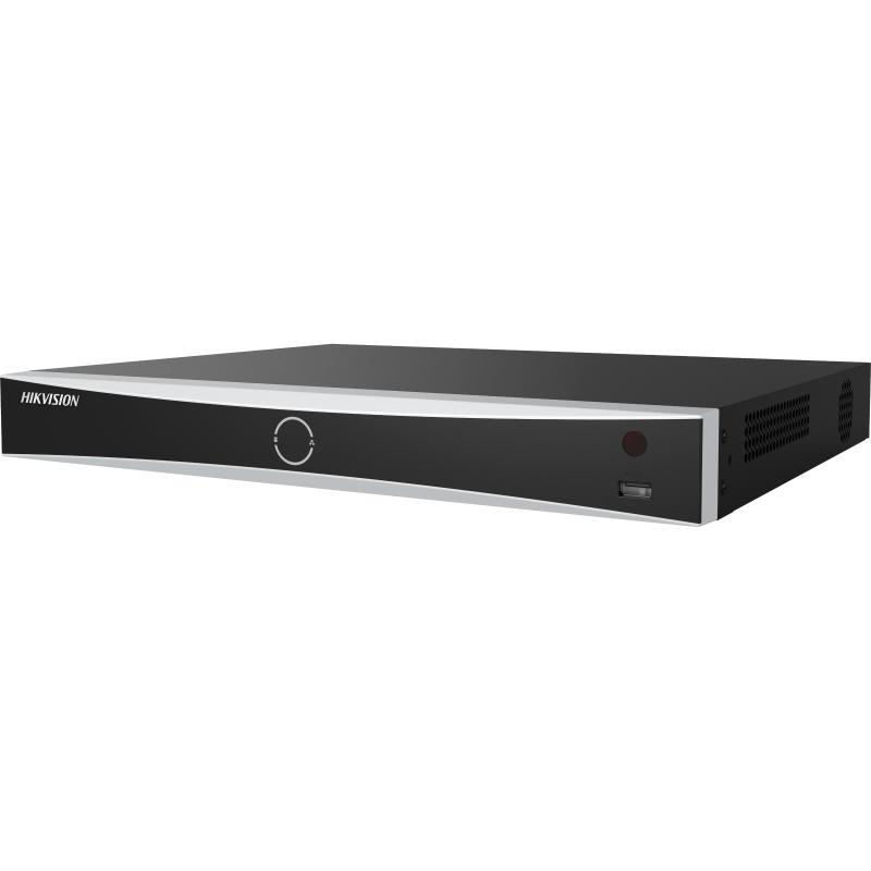 NVR Hikvision 8 canale DS-7608NXI-I2/8P/VPRO, pana la 32 canale 1080p decoding capability, pana la 8 canale functie AcuSeek si AcuSearch, pana la 8-ch IP camera inputs, Face picture comparison, human face capture, face picture search, ANPR, iesiri: HDMI/VGA, H.265, H.265+, H.264, H.264 +, MPEG4, 2