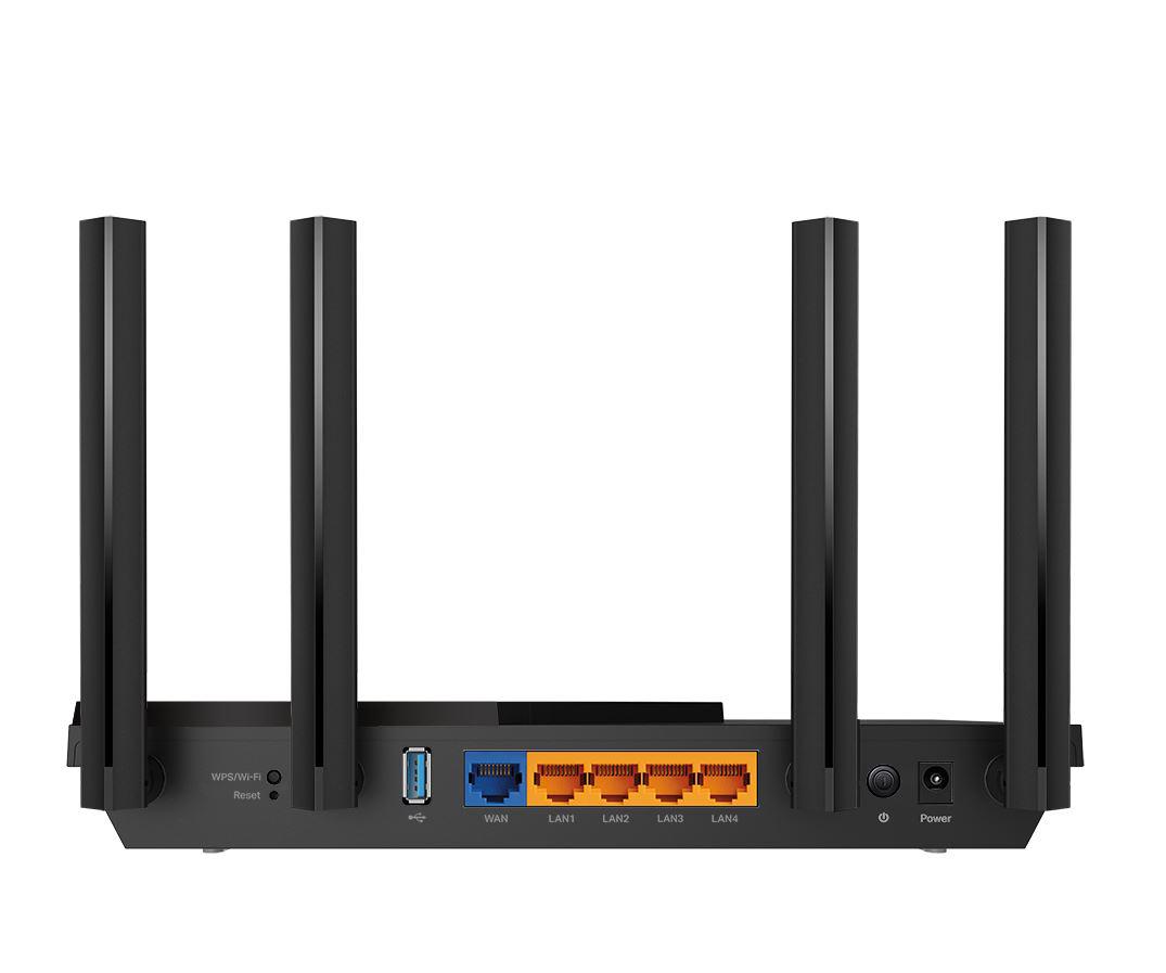 TP-Link Wireless Router, ARCHER AX55 ;WI-FI 6 ,dual band AX3000 5 GHz: 2402 Mbps (802.11ax), 2.4 GHz: 574 Mbps(802.11ax), Standard and Protocol: IEEE 802.11ax/ac/n/a 5 GHz, IEEE 802.11ax/n/b/g 2.4 GHz4 x Antene Externe fixe, 1× Port WAN/LAN Gigabit, 4× Porturi LAN Gigabit, 1× Port USB 3.0. - imagine 3