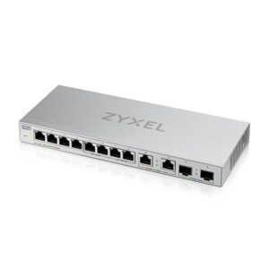 Alternative view of XGS1010-12-ZZ0101F - Ethernet Switch, RJ45 Ports 10, Fibre Ports 2SFP+, 10Gbps, Unmanaged, Zyxel