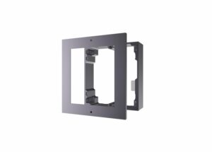 Panou frontal pentru un modul videointerfon modular Hikvision DS-KD-ACW1; montare aplicata; material aluminiu; dimensiuni: 117mm x 1 07mm ×4mm;