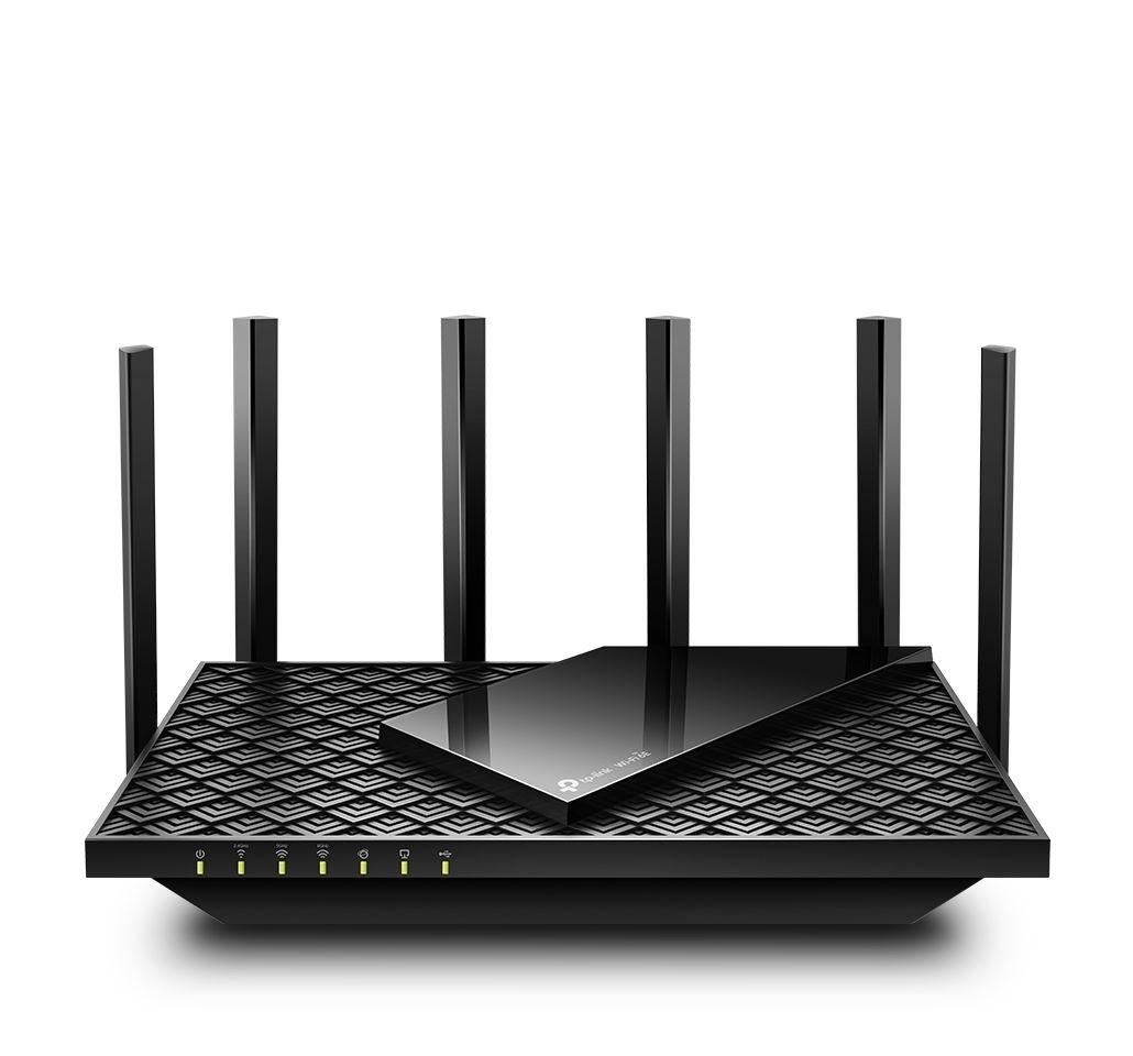 TP-LINK AXE5400 Tri-Band Gigabit WI-FI6 Router, Archer AXE75, Standarde wireless: IEEE 802.11ax 6 GHz, IEEE 802.11ax/ac/n/a 5 GHz, IEEE 802.11ax/n/b/g 2.4 GHz, 6 x antene fixe, Procesor: 1.7 Ghz Quad core, Interfata: 1 x Gigabit WAN, 4 x Gigabit LAN, 1 x USB 3.0.