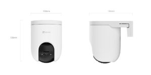 Camera de supraveghere Ezviz CS-H8C PRO(3K), 3K, Sensor:1/2.7" Progressive Scan CMOS, Rezolutie:  2880*1620, Lentila  4mm@ F1.6, viewing angle: 48° (Vertical), 91° (Horizontal), 108° (Diagonal);PT angel:Pan: 350°, Tilt: 80°;Night vision up to 30m/98f; Frame rate:Max:30fps; Self-Adaptive during