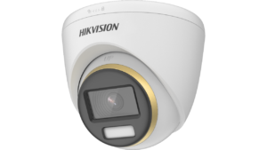 Camera de supraveghere Turret ColorVu PoC 8MP Hikvision DS-2CE72UF3T- E(2.8MM), lentila fixa 2.8mm, iluminare: 0.0005 Lux@(F1.0, AGC ON), 0 Luxcu lumina alba: 40m, iesire: 1 HD analog output, alimentare: 12 VDC ± 25%/PoC.at, Max. 5.1 W, IP67, dimensiuni: Ø109.98 mm × 98.27 mm, greutate: 350g