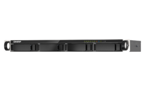 NAS QNAP 435XeU 4-Bay, CPU Marvell 64-bit Octeon TX2 CN9130 / CN9131 quad-core 2.2 GHz, RAM 4GB DDR4 SODIMM (1 slot, max. 32GB), HDD 4 x 2.5"/3.5" SATA 6Gbps + 2 x M.2 2280 NVMe PCIe Gen3 SSD slots (neincluse), LAN: 2 x 2.5GbE 2 x 10GbE SFP+, USB3.2 Gen1: 2 USB2.0: 2, 1U, single PSU (not upgradeable