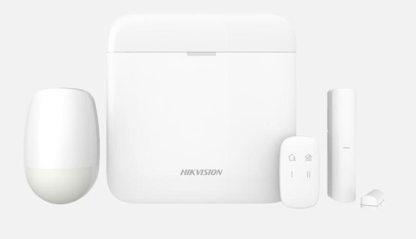 Kit de alarma wireless AX PRO Light Level Hikvision DS-PWA64-Kit-WE, Wireless Control Panel Kit, 868MHz two-way wireless, Dual Wireless Technology: Tri-X & CAM-X; Long RF transmission range; Up to 64 Wireless Zones/Outputs, 8 Wireless Ta Readers/Keypads, 4 Wireless Sounder, 32 Keyfobs, 2 Wireless