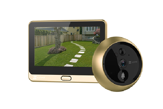 Vizor Wireless EZVIZ,CS-DP2C-A0-6E2WPFBS;1/3" Progressive Scan CMOS, 2.0 mm @ F2.2, visual angle (diagonal):155°,ICR infrared filter,Max. 5 m, 1080p / 2MP, 15fps, PIR angle 110°, Max. 5m (20 ft), MicroSD card(max. 256 GB), Built-in high sensitivity microphone,Built-in high-power speaker,PIR motion