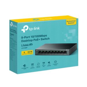 Alternative view of "9-Port 10/100 Mbps Desktop Switch with 8-Port PoE+ PORT