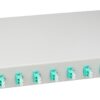 Splicebox, 4 fibre,LC,50/125?m OM3, culisant,19",1UV , ECO