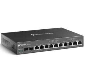 Alternative view of "Omada Gigabit VPN Router with PoE+ Ports and Controller Ability PORT: 2× Gigabit SFP WAN/LAN Port, 1× Gigabit RJ45 WAN Port, 1× Gigabit RJ45 WAN/LAN Ports, 8× Gigabit RJ45 LAN ports SPEC: 802.3at/af, 8 Ports with 110 W PoE Power, Desktop & Wall-mount Steel Case FEATURE: 3-in-1 (Router, PoE+ Switch