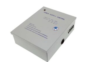 SURSA ALIMENTARE  5A CARCASA METAL Input voltage: 220V AC~240V AC; 50~60Hz Output voltage: 11V DC-14V DC 5A Output contact: locking, access control, exit button Backup battery: Support 12V/7AH (not included)