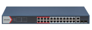 Switch 24 porturi Hikvision DS-3E1326P-EI(B)