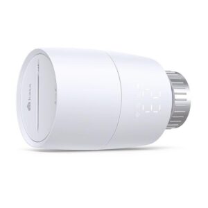 TP-LINK KE100, Termostat smart wireless pentru calorifer, 2.4 GHz Wi-Fi, 868 MHz, Android 5.0 sau mai recentă, iOS 10 sau mai recentă.