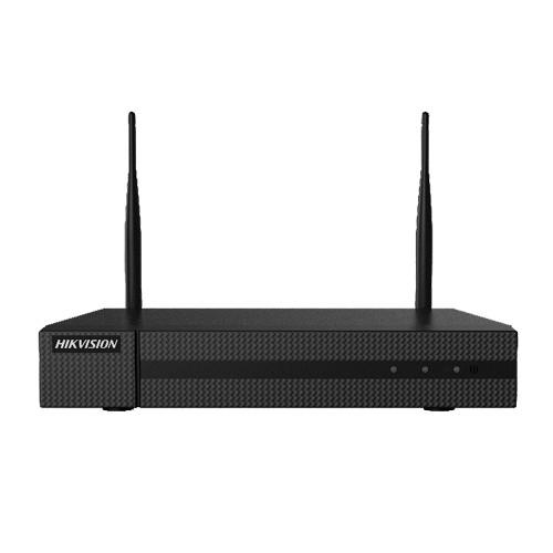 NVR 8 canale IP WIFI Hikvision HWN-2108MH-W(C), seria Hiwatch, 4MP; rezolutie: 4M(doar pe primul canal)/3 M/1080p/1.3 M/720p, Incoming/outgoing bandwidth: 50/40 Mbps, decoding: 2-ch@1080p / 1-ch@4 MP, compresie: H.264, H.265, H.264+, H.265+, smart function: line crossing and intrusion VCA, Audio: 1