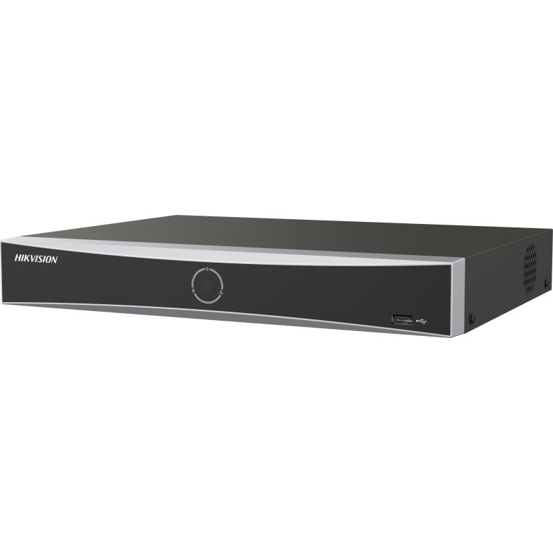NVR Hikvision 4 canale AcuSeek K Vpro DS-7604NXI-K1/VPRO; 3-ch@12 MP or 6ch@8 MP or 12-ch@4 MP or 24-ch@1080p decoding capacity, H.265 +/H.265/H.264+/H.264, iesiri: HDMI/VGA, 1x SATA max 16TB pe HDD, AI by NVR: Facial recognition, perimeter protection, motion detection 2.0, AcuSearch, AcuSeek, AI by
