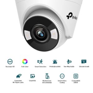 Alternative view of Camera IP Wi-Fi Turret TP-Link C440-W(4mm), 4MP, Lentila 4mm, IR+WL 30ml, rezolutie video 2304 × 1296, +/H.265/H.264+/H.264,