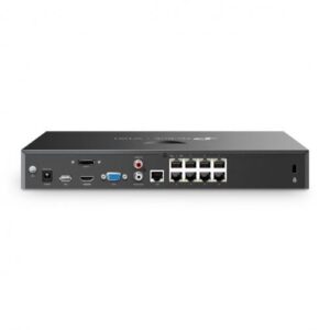 Alternative view of NVR PoE + HHD 2TB TP-Link VIGI 8 canale 2008H-8MP-2TB ; 93W, 8 MP,2 SATA Interface, max 16TB(neinclus), 1x 2TB inclus, H.265+; ONVIF, detecție mișcare, linie, intruziune, persoane, vehicule etc.