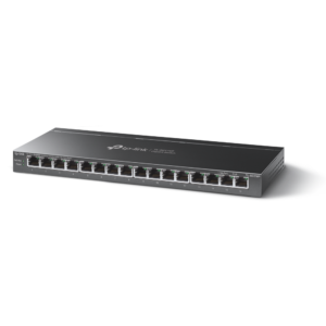 Alternative view of "16-Port Gigabit Desktop Switch with 16-Port PoE+ PORT: 16× Gigabit PoE+ Ports SPEC: 802.3at/af, 120 W PoE Power,  Desktop Steel Case FEATURE: Extend Mode for 250m PoE Transmitting, Priority Mode for Port1-4, Isolation Mode, PoE Auto Recovery, Plug and Play"