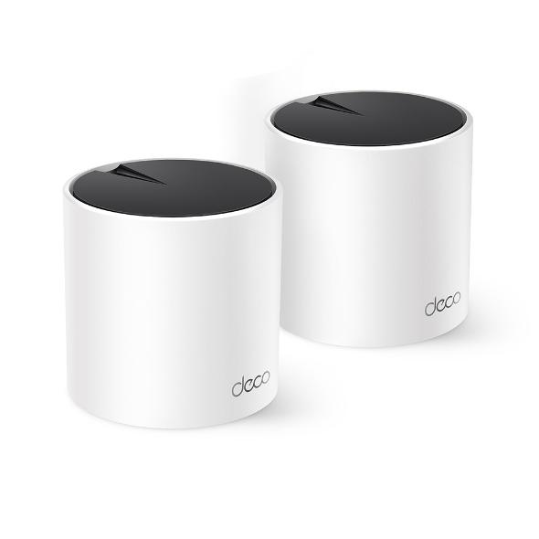 TP-Link AX3000 whole home mesh Wi-Fi 6 System, Deco X55(2-pack); Standarde Wireless: IEEE 802.11ax/ac/n/a 5 GHz, IEEE 802.11ax/n/b/g 2.4 GHz, Interfata: 3 LAN/WAN Gigabit Ethernet Ports, 2 x antene interne per unitate, 2402 Mbps (5 GHz), 574 Mbps (2.4 GHz). - imagine 4