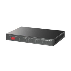 Alternative view of Switch desktop Mercusys 8× 10/100/1000 Mbps PoE+ Ports, 2× 1000 Mbps RJ45 Ports, AUTO Negotiation, AUTO MDI/MDIX, 10BASE-T: UTP category 3, 4, 5 cable (maximum 100m), EIA/TIA-568 100Ω STP (maximum 100m), • EIA/TIA-568 100Ω STP (maximum 100m), 1000BASE-T: UTP category 5, 5e, 6 or above cable (maximum
