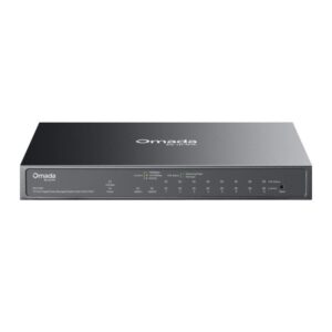Alternative view of Tp Link Omada ES210GP 10-Port Gigabit Easy Managed Switch cu 8-Port PoE+,  8× 10/100/1000 Mbps PoE+ RJ45 Ports (support 802.3af PoE and 802.3at PoE+), 1× 10/100/1000 Mbps RJ45 Port, 1× Gigabit SFP/RJ45 Combo Port, capacitate switch 20 Gbps, negru