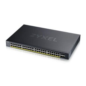 Alternative view of Zyxel XGS1935-52HP, 52 Port Lite-L3 Smart Managed PoE Switch, 48x Gigabit PoE and 4x 10G SFP+, hybrid mode, standalone or NebulaFlex Cloud, 375 Watt PoE