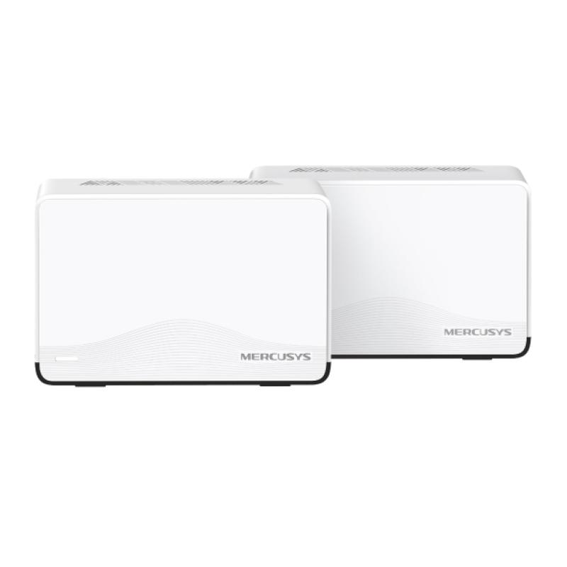 BE3600 Whole Home Mesh Wi-Fi 7 System SPEED: 688 Mbps at 2.4 GHz + 2880 Mbps at 5 GHz SPEC: Internal Antennas, 1× 2.5 Gbps Port (WAN/LAN auto-sensing), 2× Gigabit Ports (WAN/LAN auto-sensing), MLO, 4096-QAM, OFDMA, EHT160 on 5GHz FEATURE: MERCUSYS APP, Router/AP Mode, One Unified Network, Seamless - imagine 3